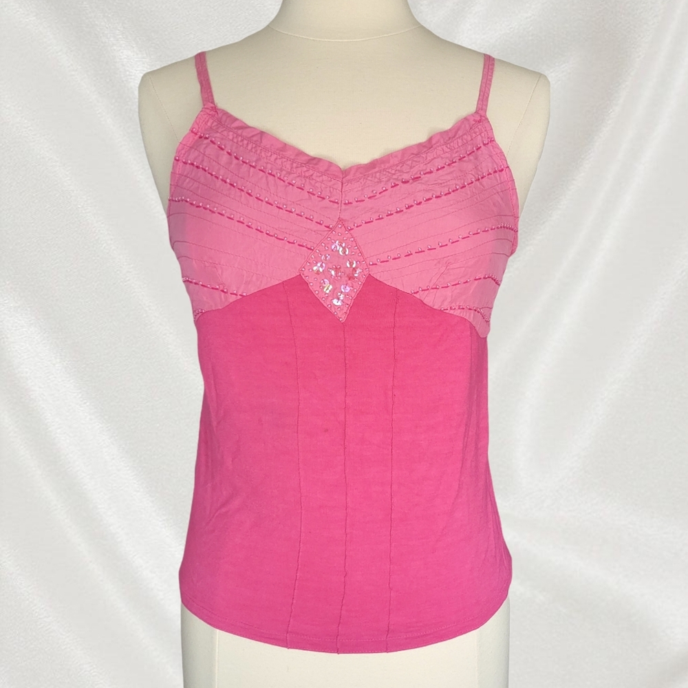 Y2k Da-nang Baby Doll Pink Cami Top